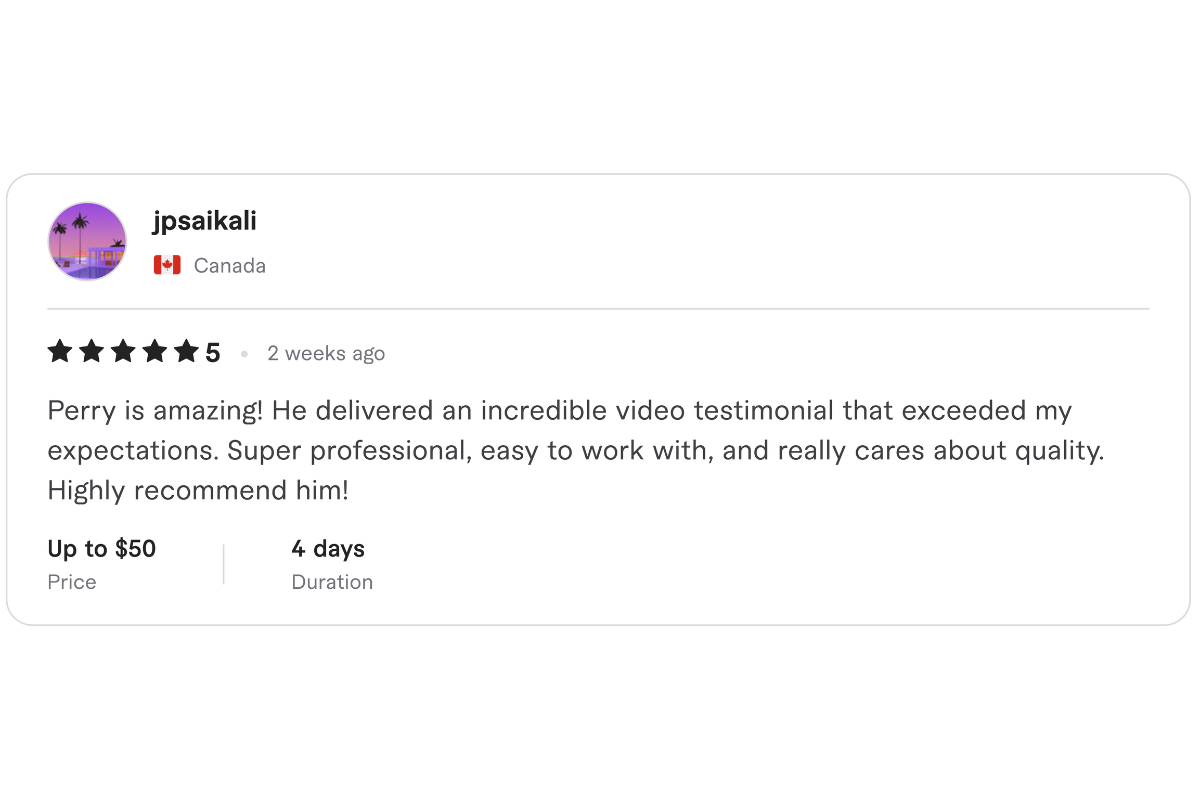 Review by JP S., Canada