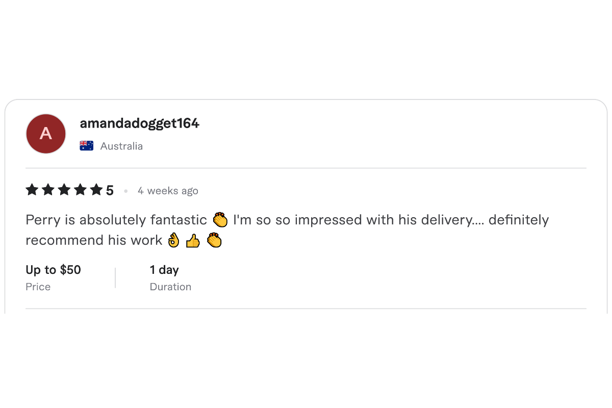 Review by Amanda D., Australia